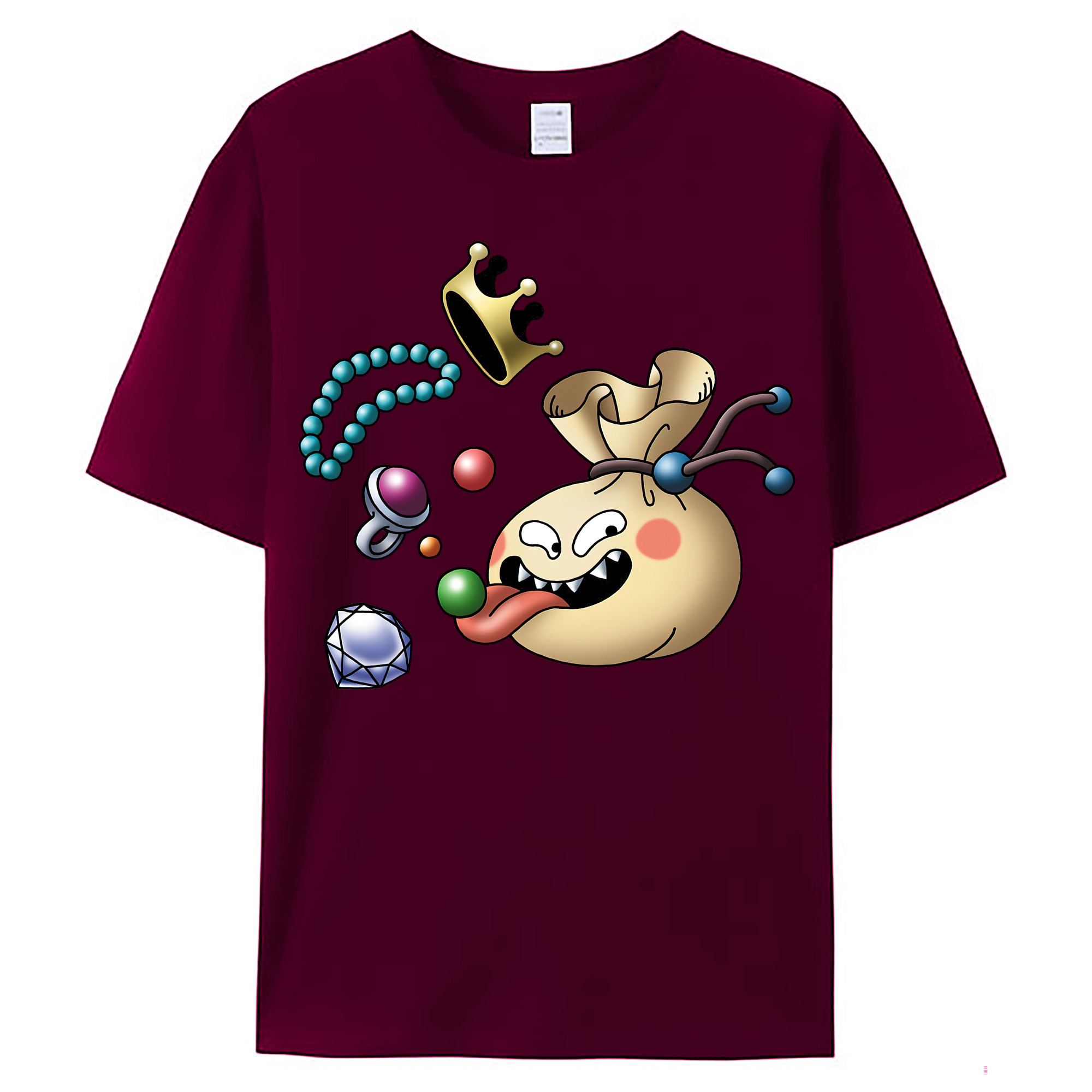 （画像用） ドラゴンクエスト Doragon Kuesuto Dragon Quest レディースカジュアルプリントTシャツ（綿100％）